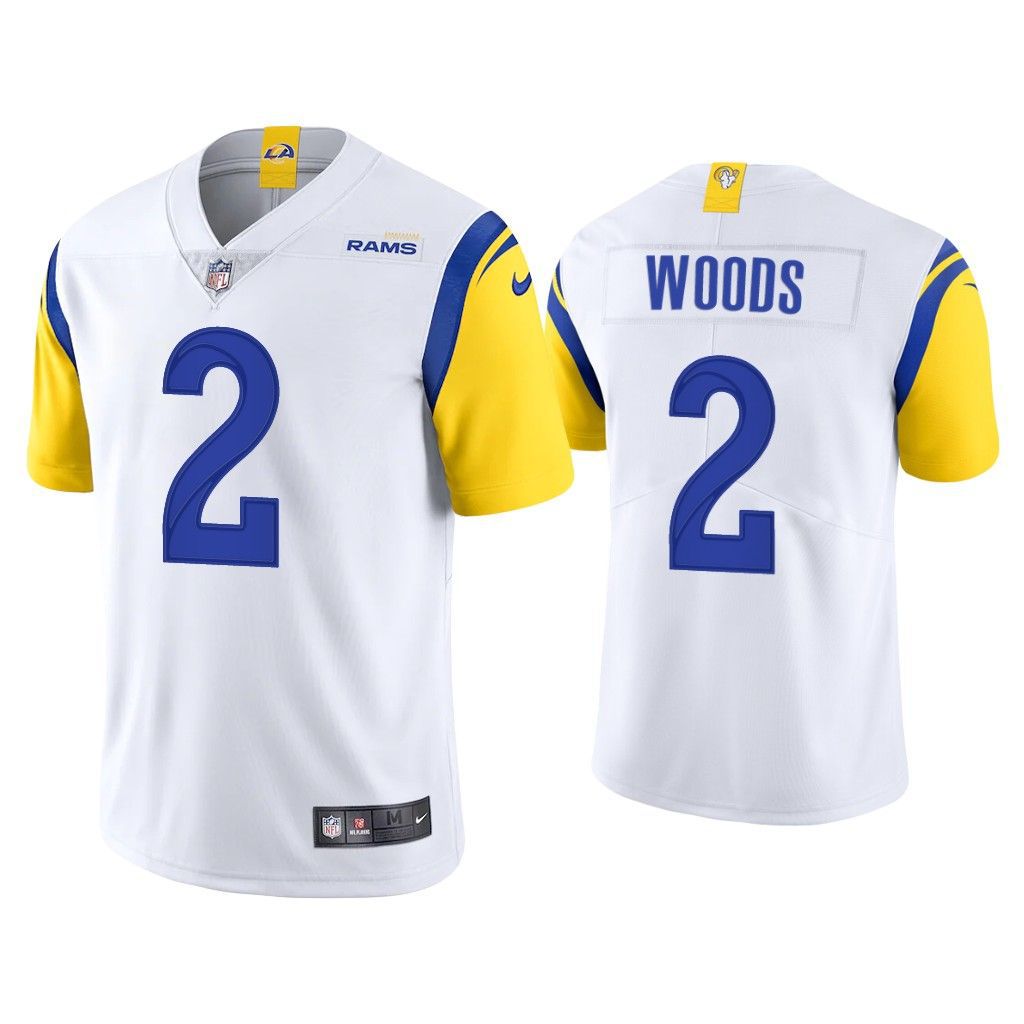 Men Los Angeles Rams 2 Robert Woods Nike White Limited NFL Jersey